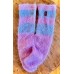 Suri yarn Knee-length Fluffy Designer Hand Knitted  Socks